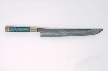 Nigara Hamono blue2+white2 Core "Troll Killer" Yanagiba 300mm - Thecooksedges