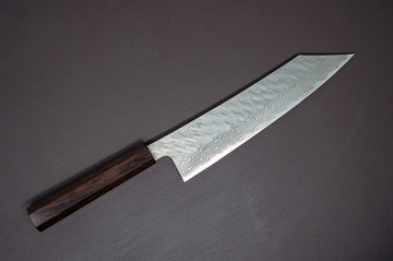 Nigara Hamono VG10 Tsuchime Damascus Kiritsuke 240mm - Thecooksedges