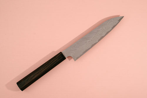 Nigara Hamono VG10 Tsuchime Damascus Petty 150 - Thecooksedges