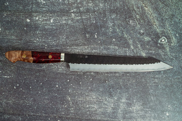 Nigara Hamono SG2 Kurouchi Tsuchime Kiritsuke Sujihiki 255mm