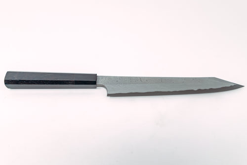 Nigara Hamono Kurozome Damascus Kiritsuke Yanagiba 240mm - Thecooksedges