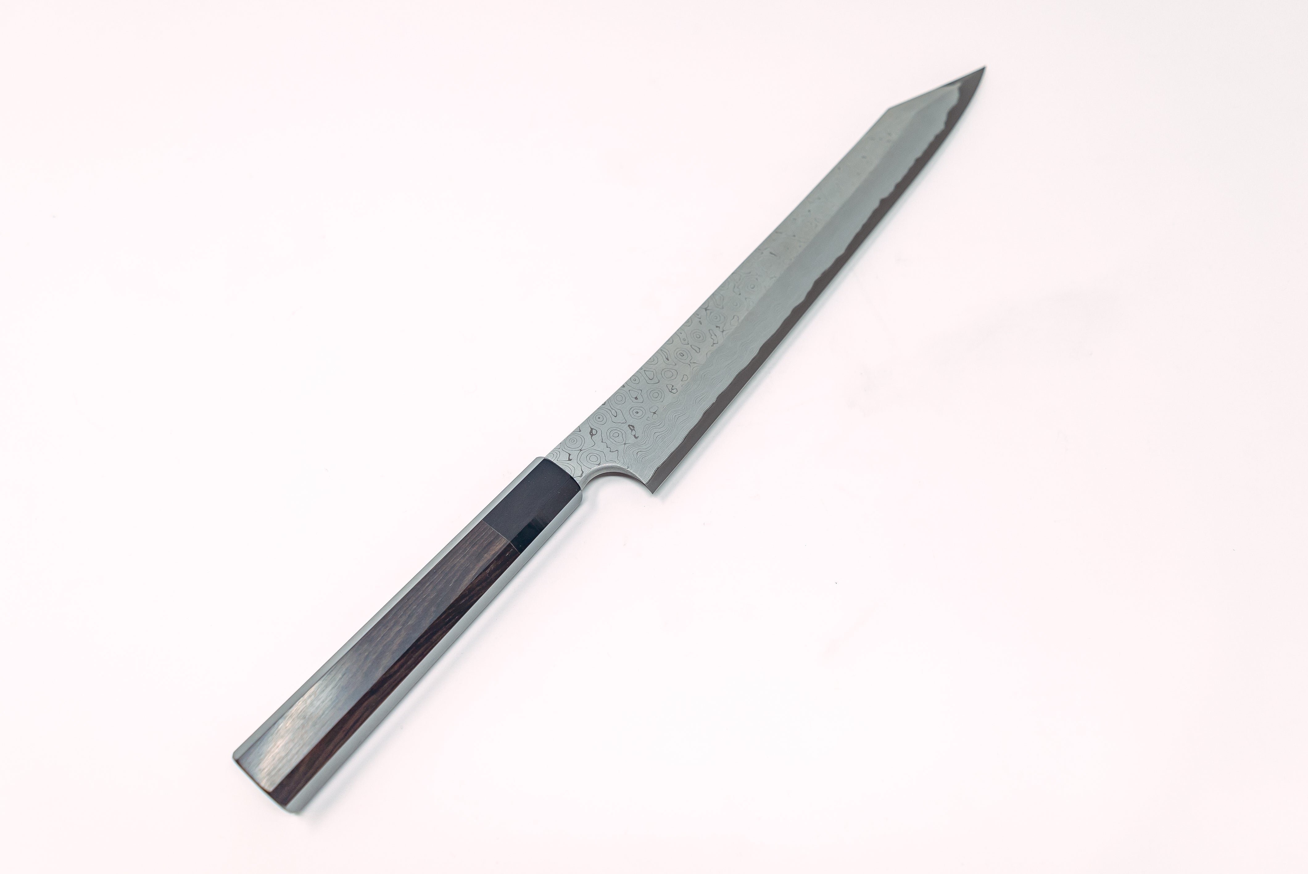 Nigara Hamono Kurozome Damascus Kiritsuke Yanagiba 300mm - Thecooksedges