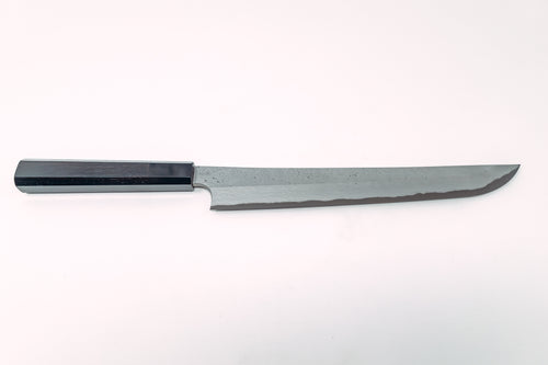 Nigara Hamono Kurozome Damascus Sakimaru Yanagiba 270mm - Thecooksedges