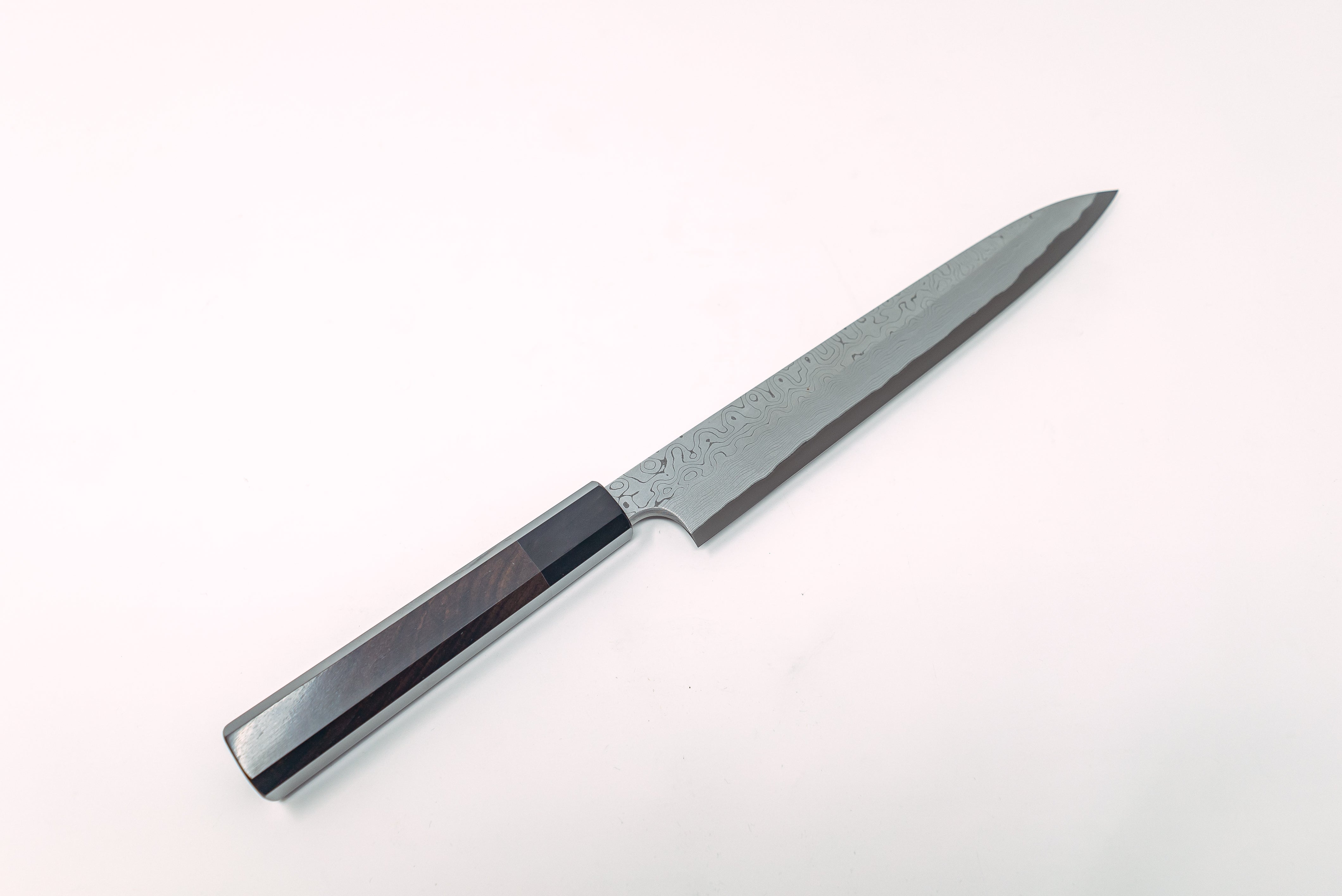 Nigara Hamono Kurozome Damascus Yanagiba 240mm - Thecooksedges