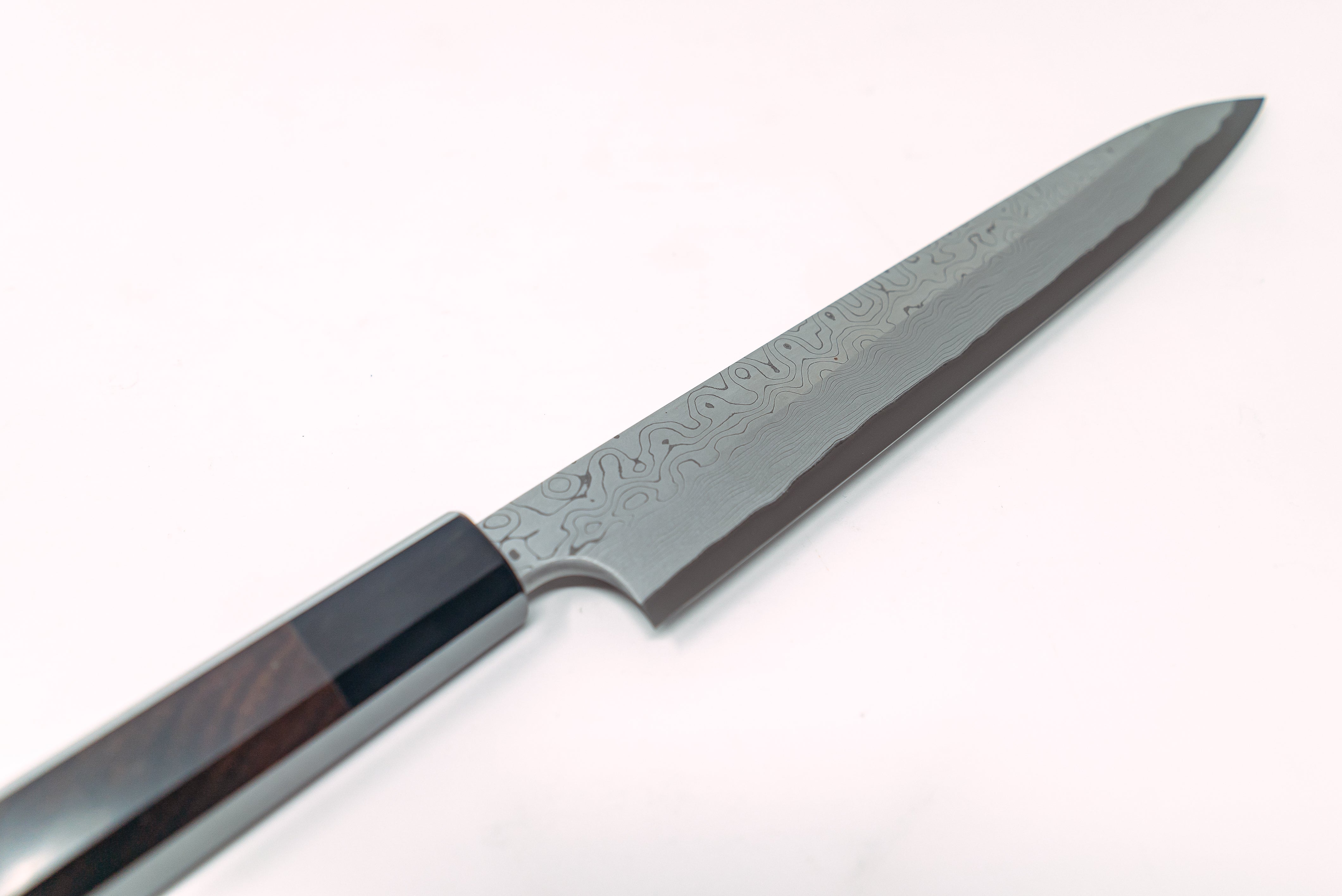 Nigara Hamono Kurozome Damascus Yanagiba 240mm - Thecooksedges