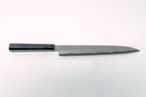 Nigara Hamono Kurozome Damascus Yanagiba 270mm - Thecooksedges