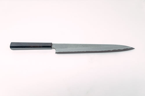 Nigara Hamono Kurozome Damascus Yanagiba 300mm - Thecooksedges