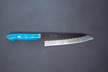Nigara Hamono Kurouchi SG2 Tsuchime Gyuto 210mm - Thecooksedges