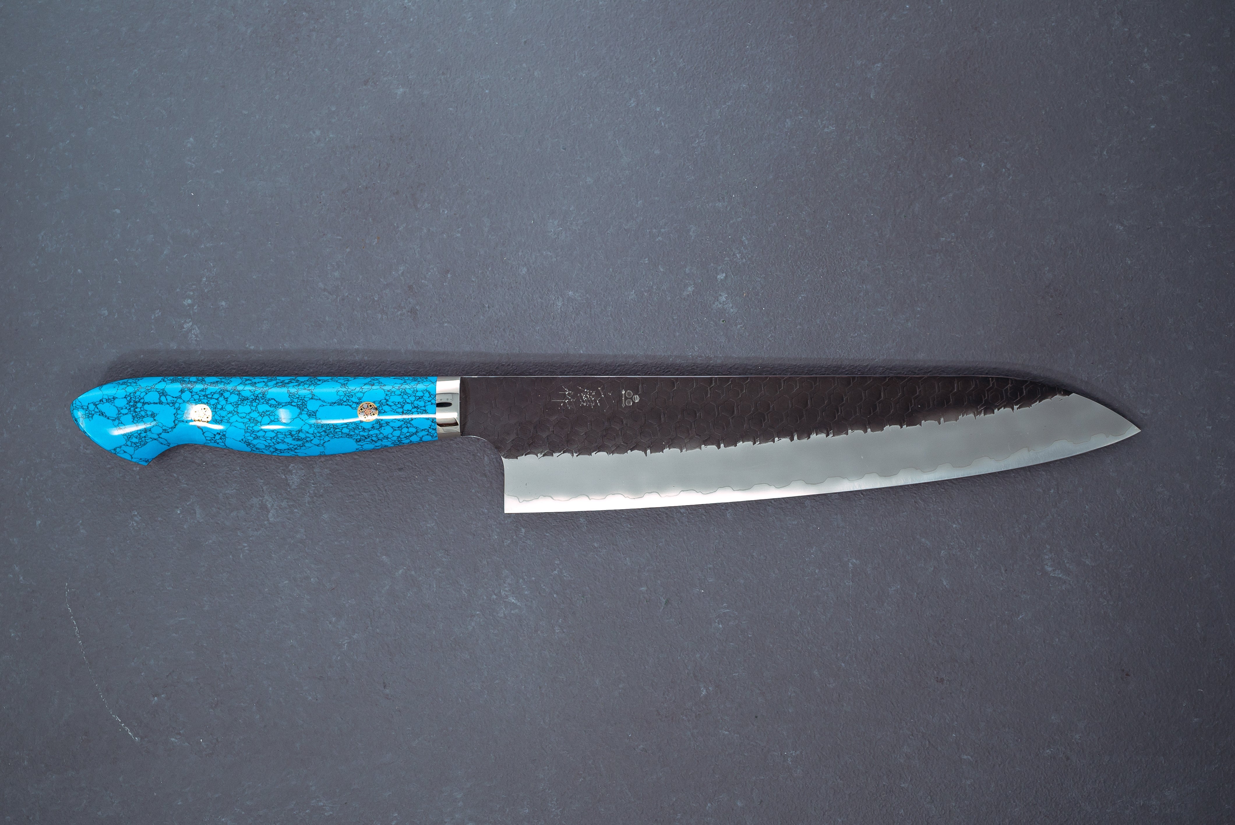 Nigara Hamono Kurouchi SG2 Tsuchime Gyuto 240mm - Thecooksedges