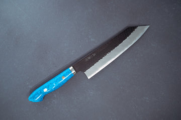 Nigara Hamono Kurouchi SG2 Tsuchime Kiritsuke Gyuto 210mm - Thecooksedges
