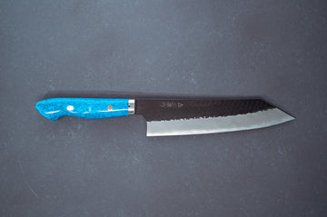 Nigara Hamono Kurouchi SG2 Tsuchime Kiritsuke Gyuto 210mm - Thecooksedges