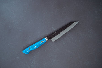 Nigara Hamono Kurouchi SG2 Tsuchime Kiritsuke Petty 150mm - Thecooksedges