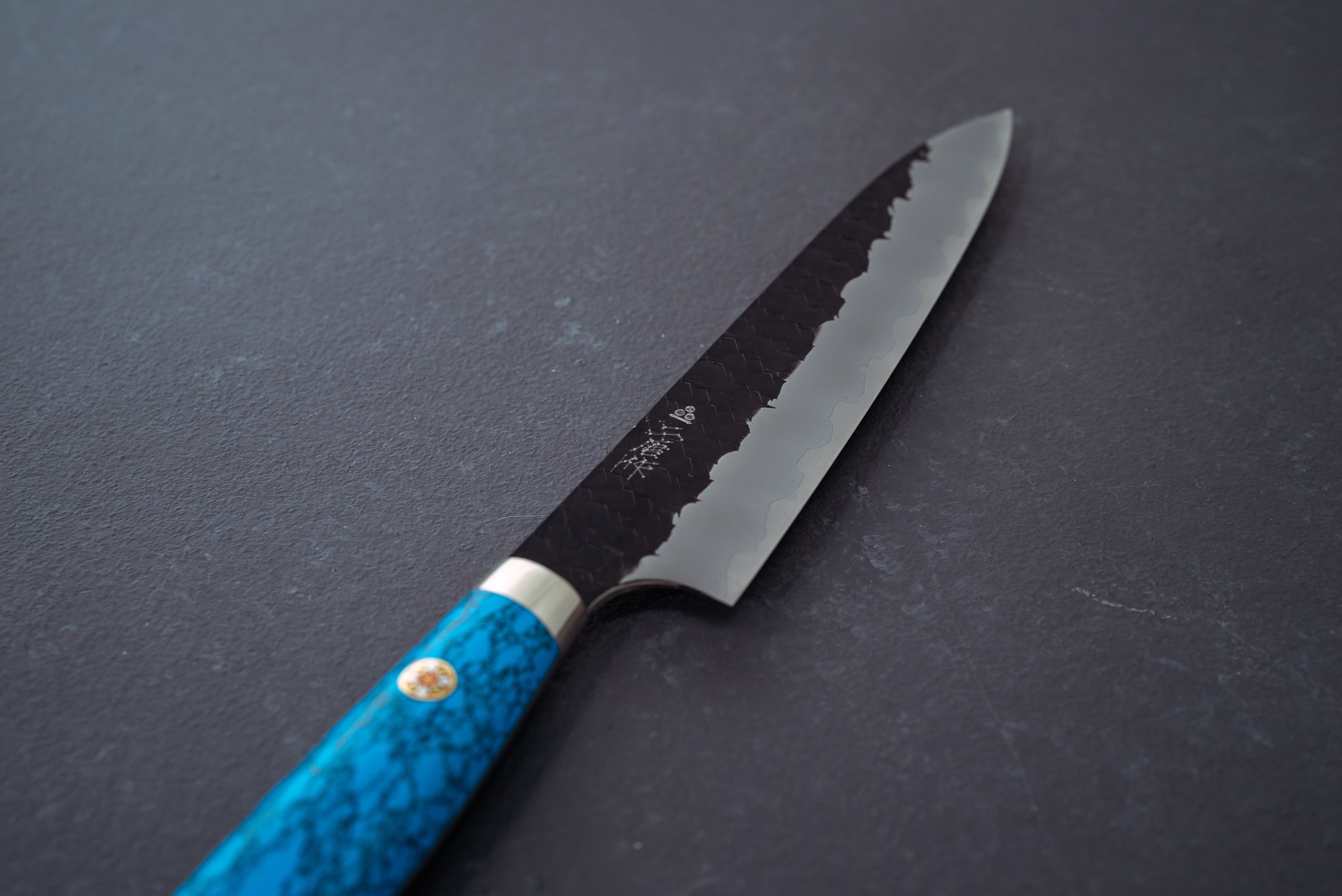Nigara Hamono Kurouchi SG2 Tsuchime Petty 150mm - Thecooksedges