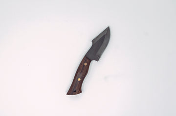Nigara Hamono SG2 Damascus Outdoor Knife w/Leather Sheath - Thecooksedges