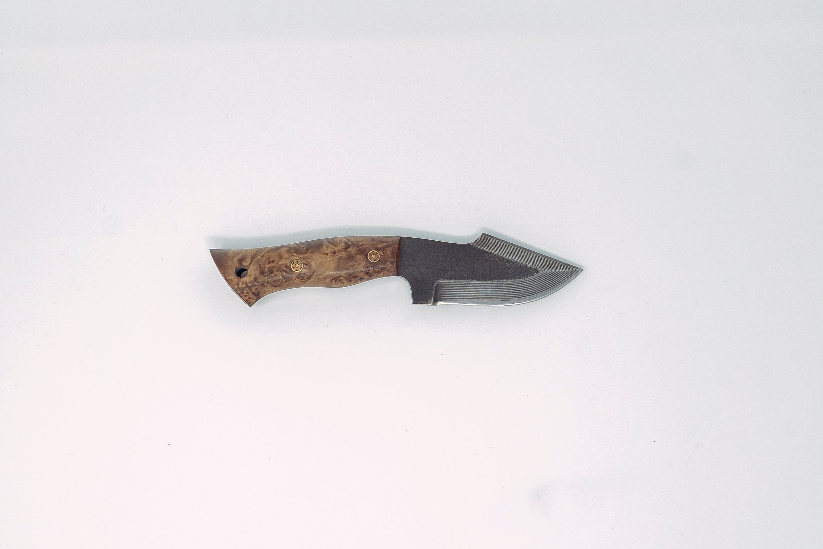 Nigara Hamono SG2 Damascus Outdoor Knife w/Leather Sheath - Thecooksedges