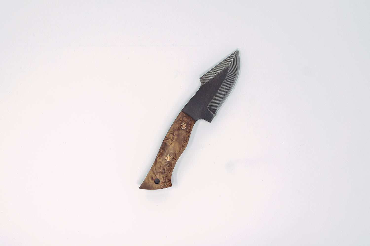 Nigara Hamono SG2 Damascus Outdoor Knife w/Leather Sheath - Thecooksedges