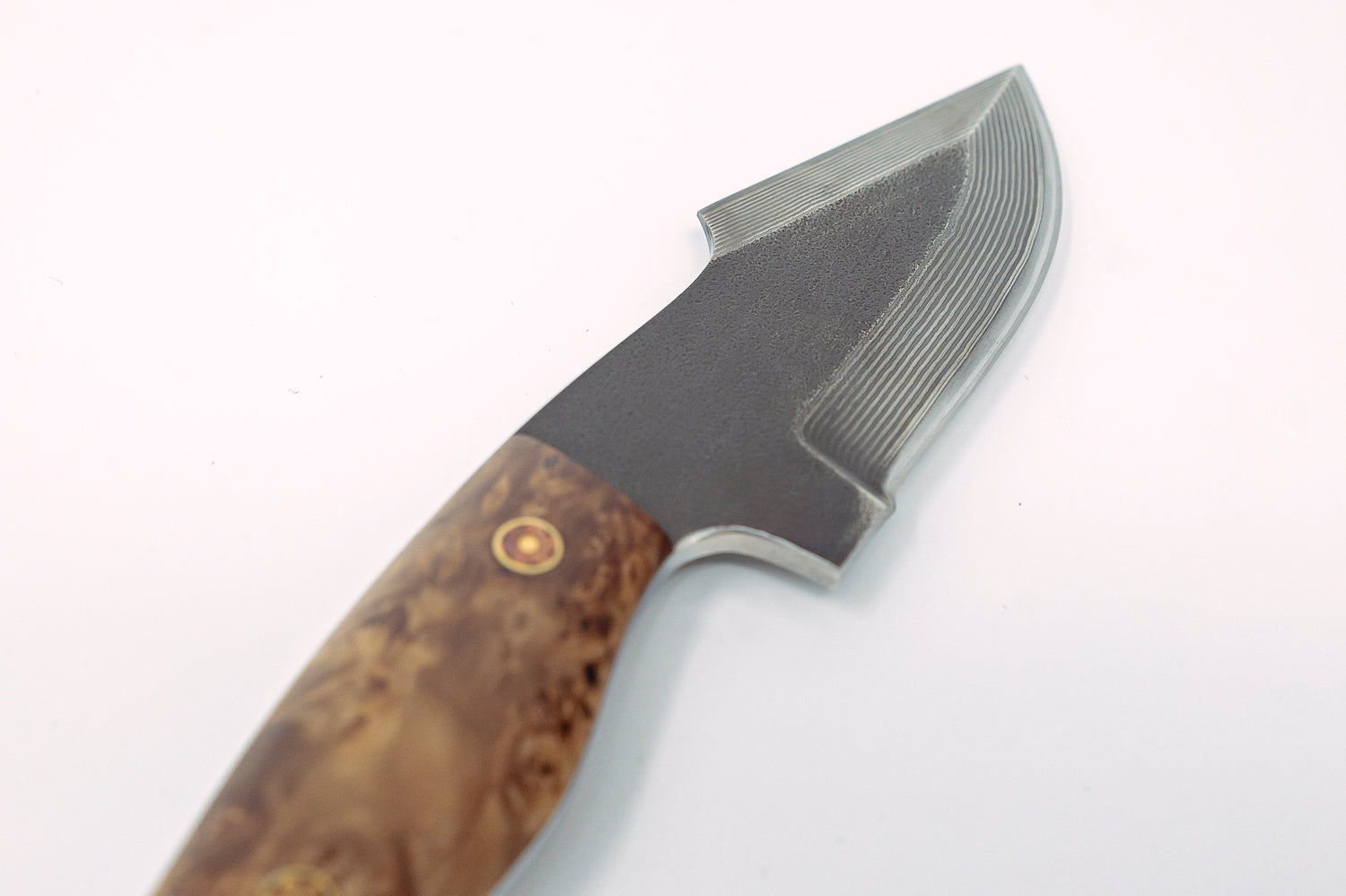 Nigara Hamono SG2 Damascus Outdoor Knife w/Leather Sheath - Thecooksedges
