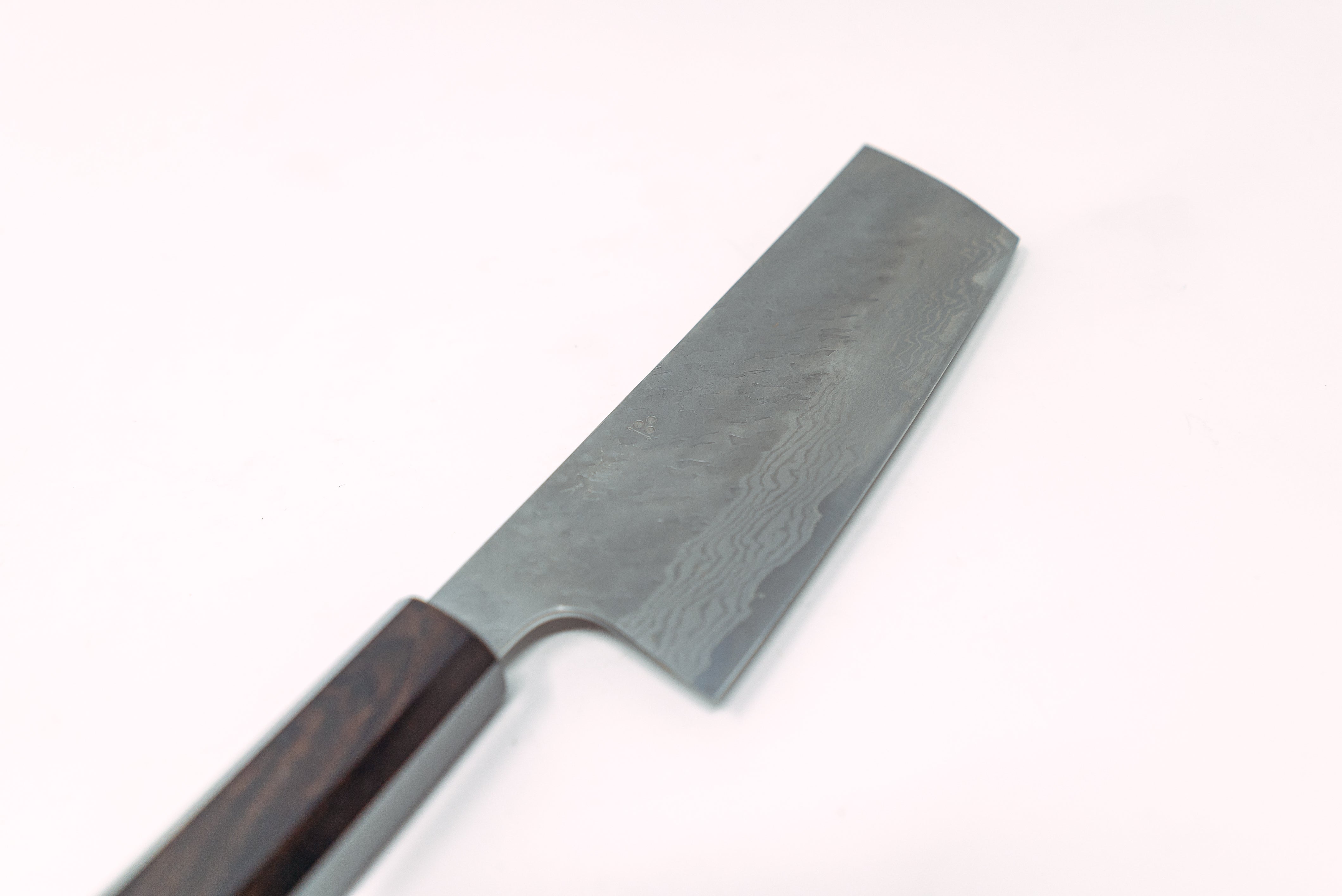 Nigara Hamono VG10 Migaki Tsuchime Damascus Nakiri 165mm - Thecooksedges