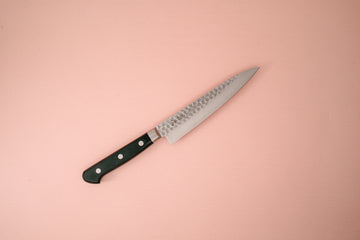 OUL VG10 Damascus Tsuchime Petty 140mm - Thecooksedges