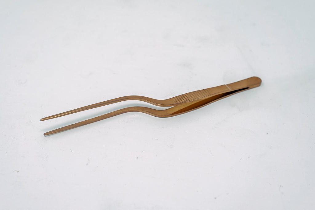 Offset  Plating Tweezers 6" - Thecooksedges