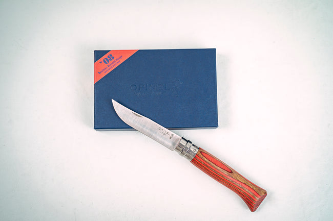 Opinel No.8 Laminated Birch Folder - Thecooksedges