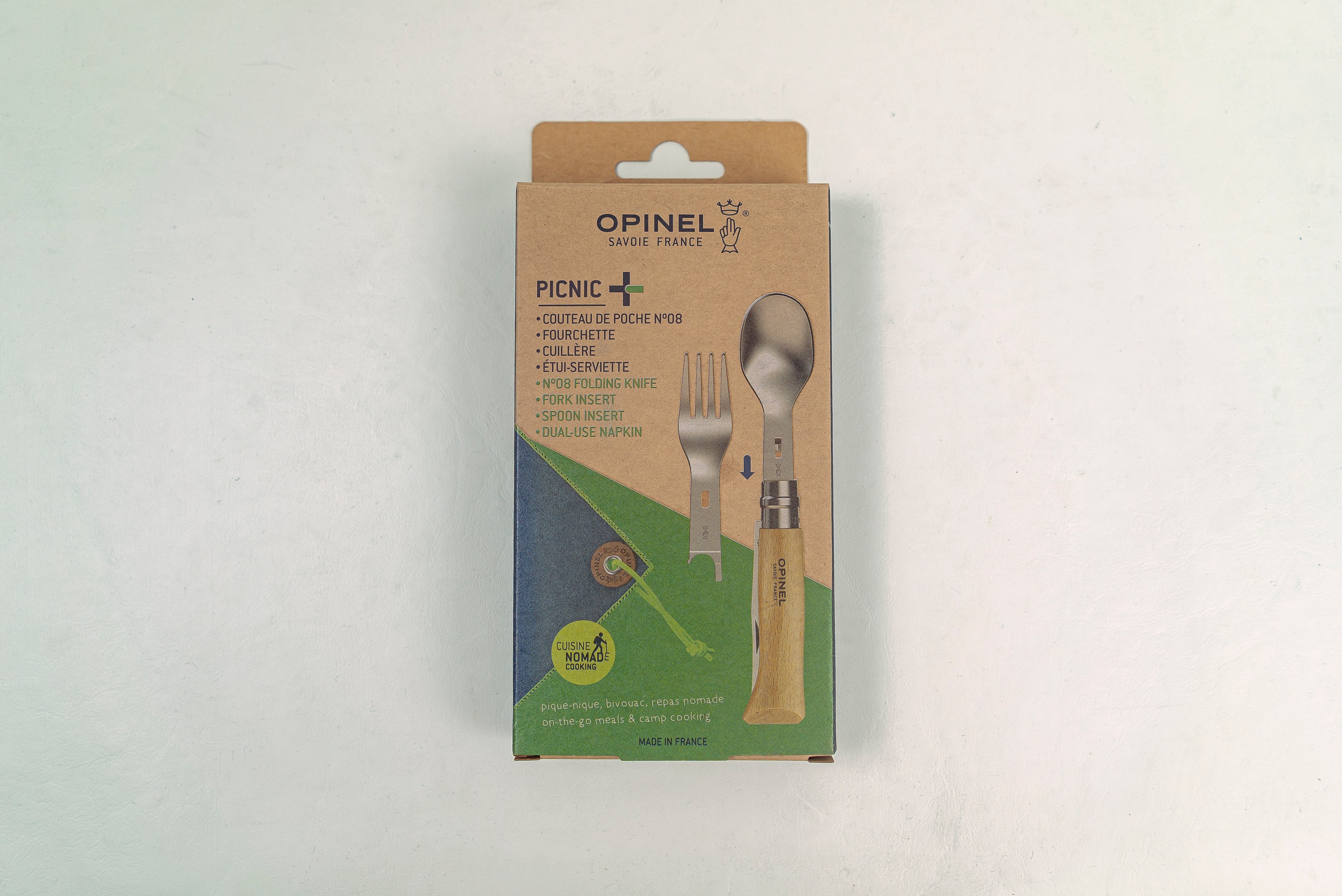 Opinel No.8 Folder Picnic Set - Thecooksedges