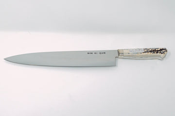 Ikeda Yoshikazu White1 Mizu Honyaki Namiukashi Gyuto 270mm - Thecooksedges