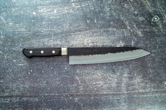 Sakai Kikumori BH-AS Gyuto 210mm w/Black Polywood Handle