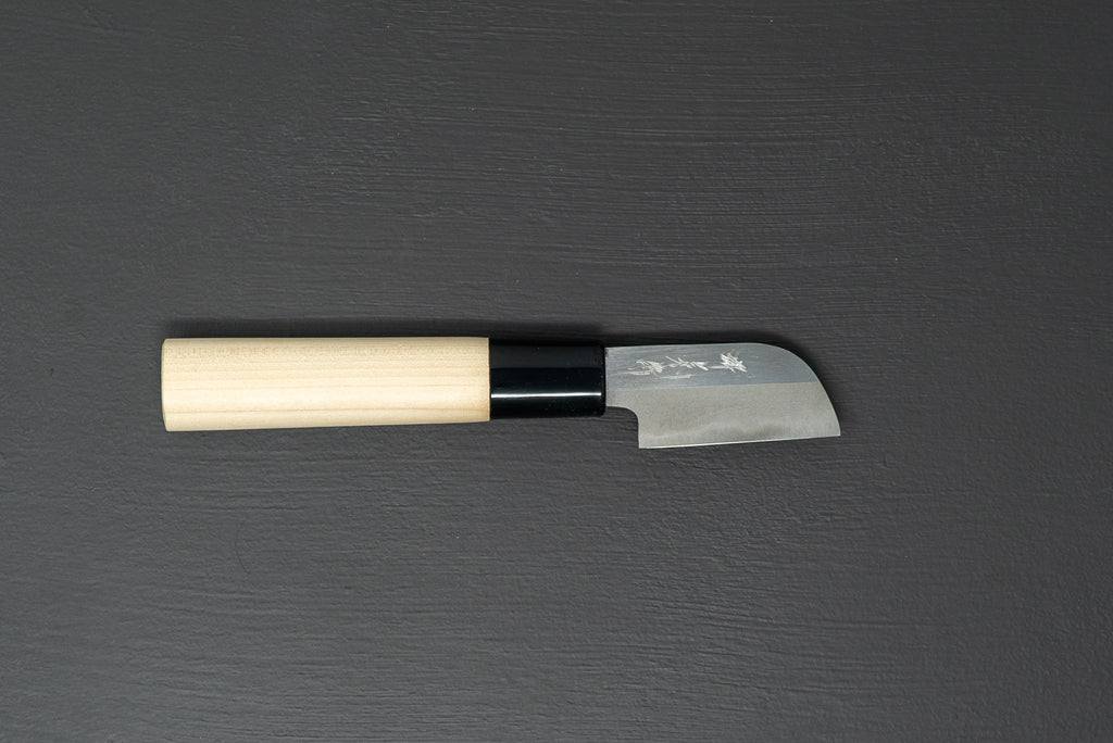 Sakai Kikumori Kawamuki Peeling Knife 60mm - Thecooksedges