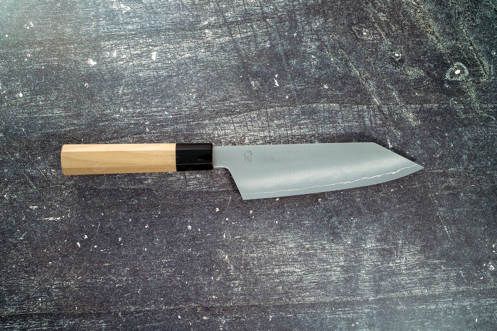Sakai Kikumori Kikuzuki GIN Kiritsuke Santoku 180mm