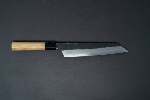 Sakai Kikumori Kikuzuki Kuro Kiritsuke Gyuto 210mm - Thecooksedges