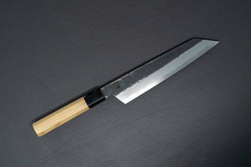 Sakai Kikumori Kikuzuki Kuro Kiritsuke Gyuto 240mm - Thecooksedges