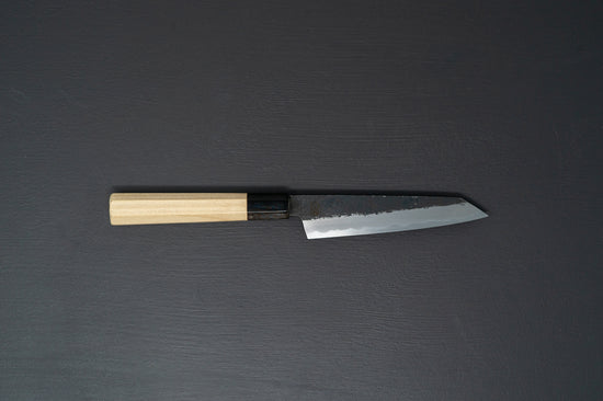 Sakai Kikumori Kikuzuki Kuro Kiritsuke Petty 135mm - Thecooksedges