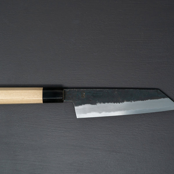 Sakai Kikumori Kikuzuki Kuro Kiritsuke Santoku 180mm - Thecooksedges