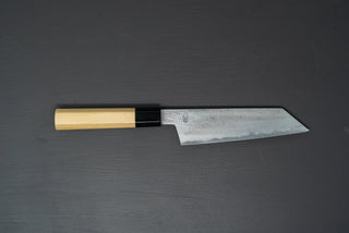Sakai Kikumori Kikuzuki UZU Kiritsuke Santoku 180mm - Thecooksedges