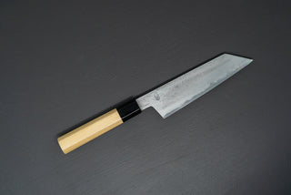 Sakai Kikumori Kikuzuki UZU Kiritsuke Santoku 180mm - Thecooksedges