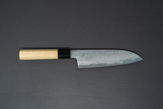 Sakai Kikumori Kikuzuki Uzu Santoku 180mm - Thecooksedges