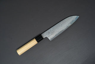 Sakai Kikumori Kikuzuki Uzu Santoku 180mm - Thecooksedges
