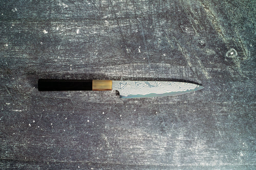 Sakai Kikumori Minamo ATS Damascus Petty 150mm