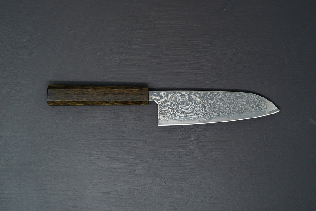Sakai Kikumori Nami Santoku 165mm - Thecooksedges
