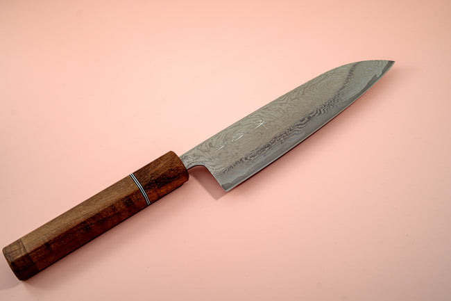 Sakai Kikumori Nami Santoku 165mm - Thecooksedges
