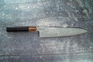 Sakai Kikumori Nakagawa SPG Strix Damascus Gyuto 240mm