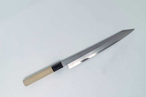 Sakai Kikumori VG10 Damascus Kiritsuke Yanagiba 270mm w/ Magnolia handle - Thecooksedges