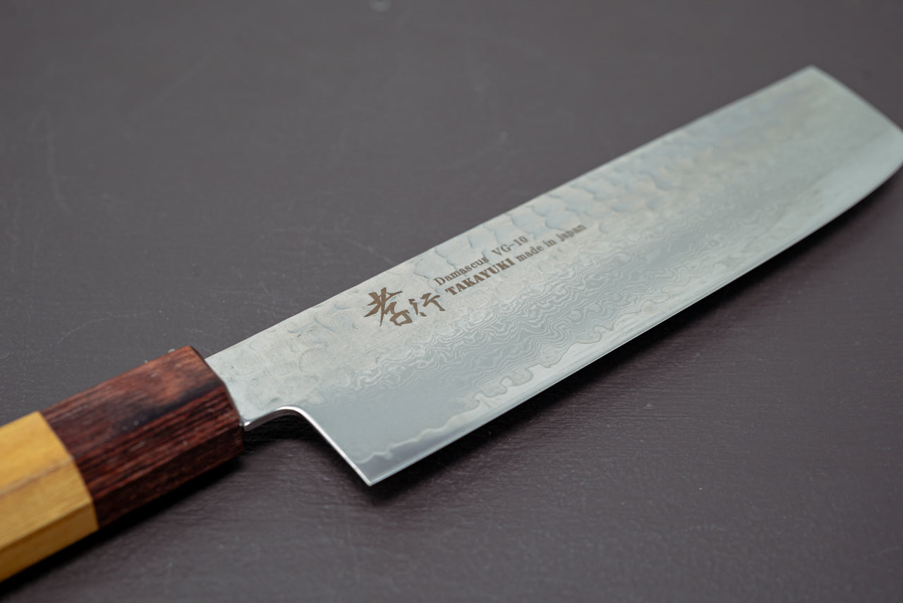 Sakai Takayuki 33 Layer Damascus Wa Nakiri 160mm - Thecooksedges