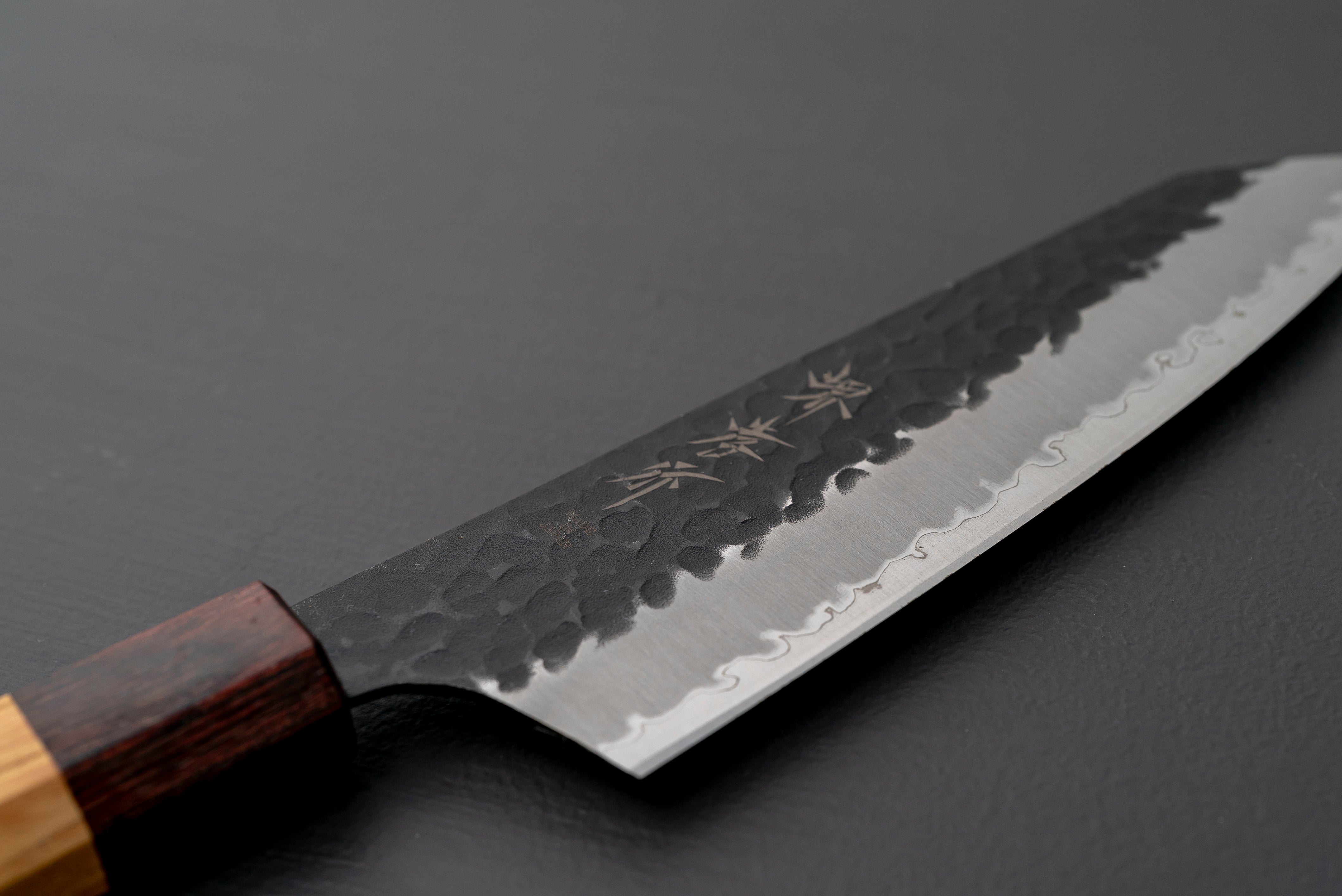 Sakai Takayuki AS Kurouchi Kengata Santoku 160mm - Thecooksedges