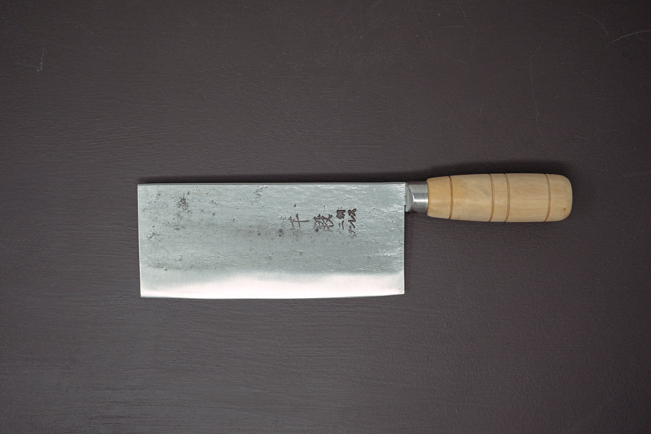 Sentan White2 Migaki Stainless Clad Chinese Cleaver 170mm - Thecooksedges