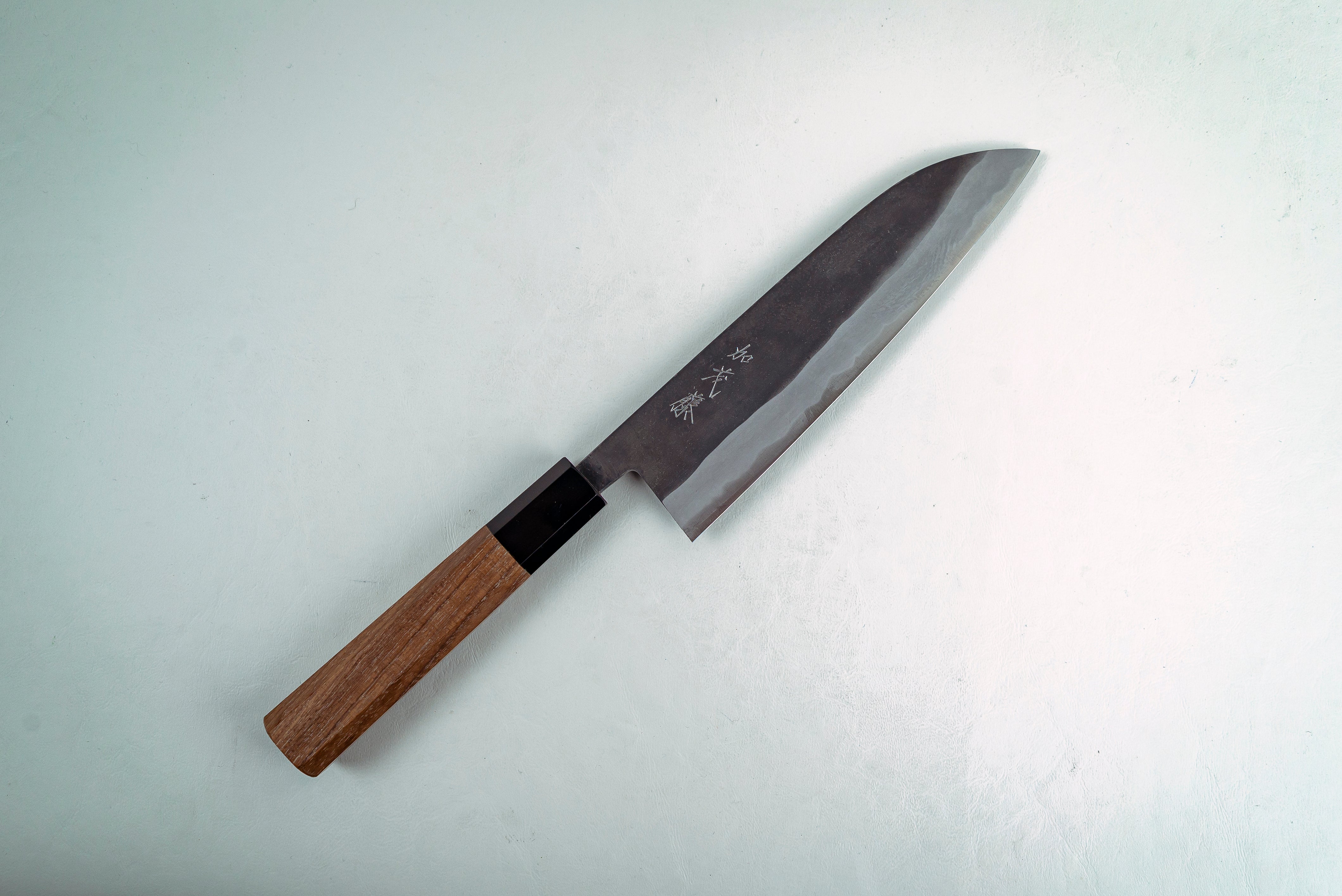 Shiro Kamo AS Kurouchi Santoku 180mm - Thecooksedges