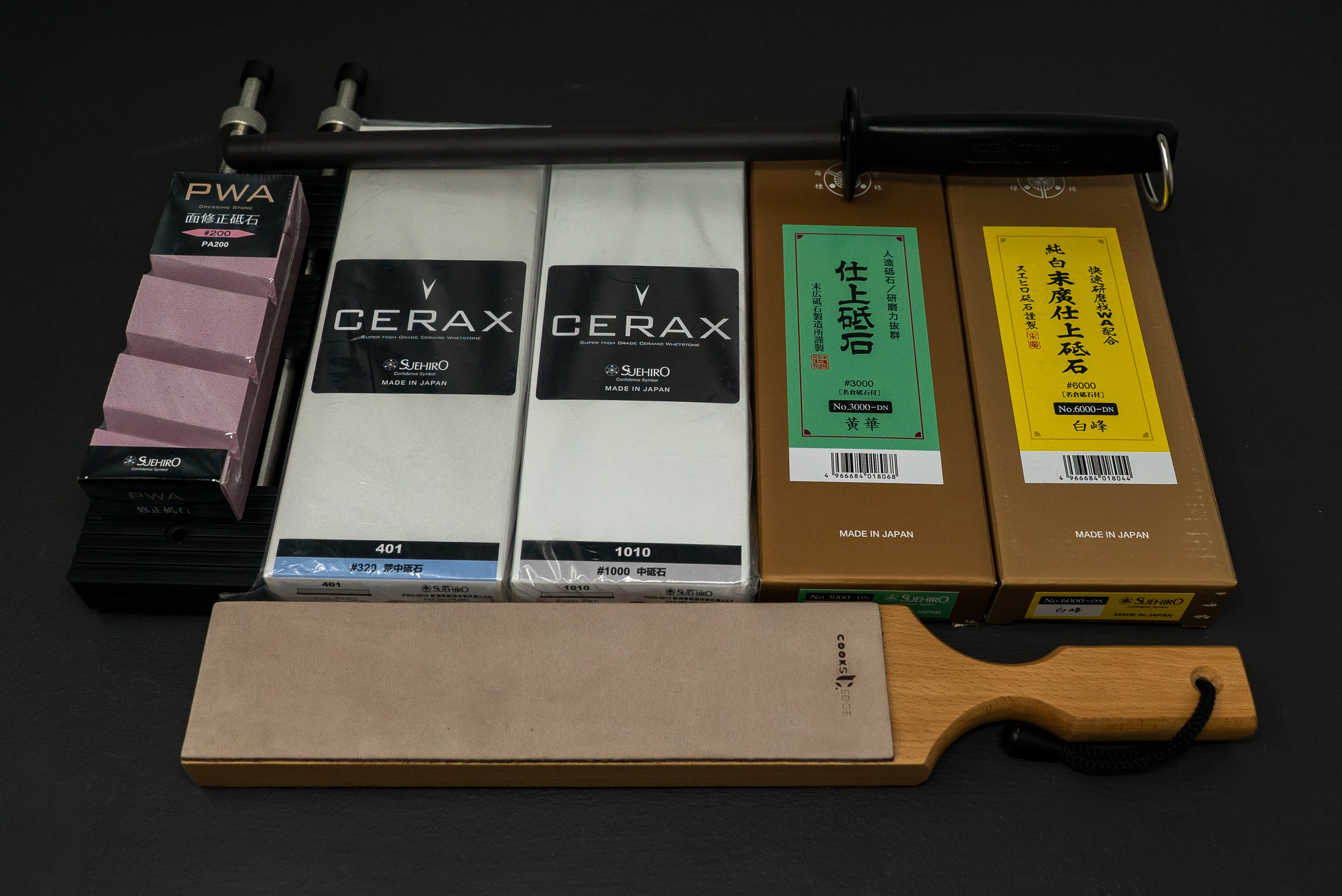 Suehiro Intermediate Sharpening Kit - Thecooksedges
