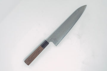 Hatsukokoro Ginyo Silver 3 Damascus Gyuto 240mm - Thecooksedges