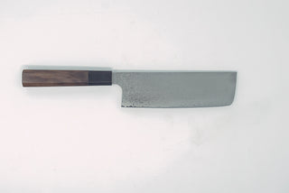 Hatsukokoro Ginyo Silver 3 Damascus Nakiri 170mm - Thecooksedges